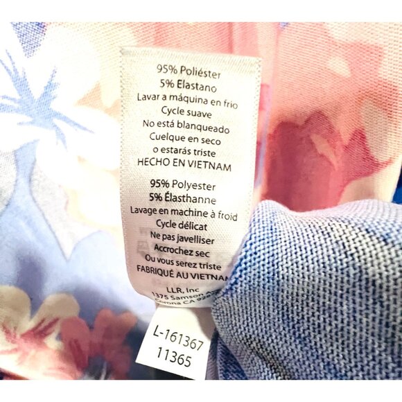 LuLaRoe Womens Floral Open Front Cardigan XL Blue/Multicolor Polyester/Spandex - Picture 5 of 6